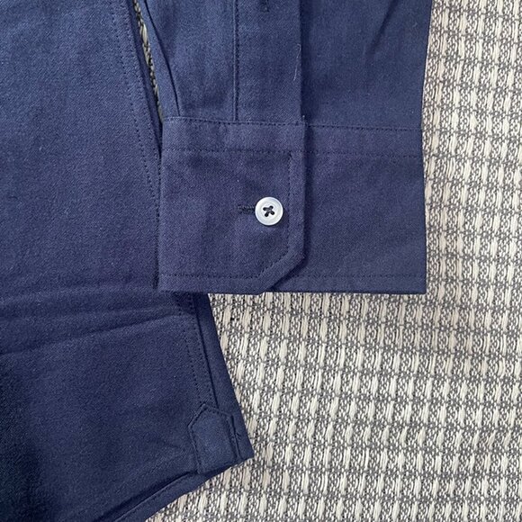 Thom Browne Navy 4-Bar Shirt - Picture 5 of 9